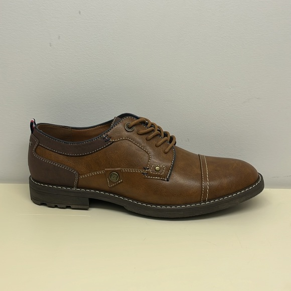 Tommy Hilfiger Brown Leather Dress Shoes Men’s Size 9 (NWOT) - Picture 2 of 5